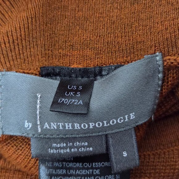 ANTHROPOLOGIE Linette Merino Wool Crop Wide Leg Brown Belted Pant - Picture 4 of 6